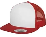 FLEXFIT Unisex 5-Panel Trucker Kappe Netz Cap 6006/6006W red/white/red one size