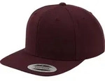 FLEXFIT Unisex 6-Panel Snapback Kappe Flache Cap 6089M maroon/maroon one size