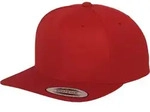 FLEXFIT Unisex 6-Panel Snapback Kappe Flache Cap 6089M red one size