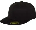 FLEXFIT Unisex 6-Panel Premium 210 Fitted Kappe Flache Cap 6210/6210T black L/XL (7