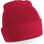 Beechfield Unisex Patch Beanie B445 classic red one size