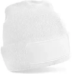 Beechfield Unisex Patch Beanie B445 white one size