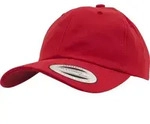 FLEXFIT Unisex 6-Panel Cotton Twill Kappe Klassische Cap 6245CM red one size
