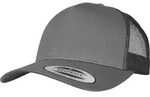 FLEXFIT Unisex 5-Panel Retro Trucker Kappe Netz Cap 6506 charcoal one size