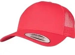 FLEXFIT Unisex 5-Panel Retro Trucker Kappe Netz Cap 6506 red one size