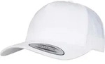 FLEXFIT Unisex 5-Panel Retro Trucker Kappe Netz Cap 6506 white one size