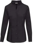 Seidensticker Damen Popeline Bluse mit Kelchkragen langarm 118201 black 32