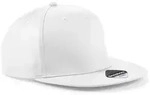 Beechfield Unisex 5-Panel Snapback Kappe Klassische Cap B610 white one size