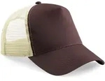 Beechfield Unisex 5-Panel Trucker Kappe Netz Cap B640 chocolate/caramel one size