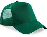 Beechfield Unisex 5-Panel Trucker Kappe Netz Cap B640 bottle green/bottle green one