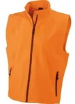 James & Nicholson Herren 3-Lagen Softshell Gilet Bodywarmer JN1022 orange S