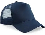 Beechfield Unisex 5-Panel Trucker Kappe Netz Cap B640 french navy/french navy one