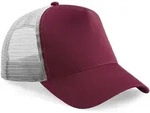 Beechfield Unisex 5-Panel Trucker Kappe Netz Cap B640 burgundy/light grey one size