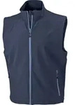James & Nicholson Herren 3-Lagen Softshell Gilet Bodywarmer JN1022 navy S