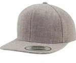 FLEXFIT Unisex 6-Panel Snapback Kappe Flache Cap 6089M heather grey/heather grey one