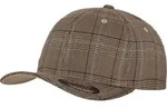 FLEXFIT Unisex 6-Panel Flexfit Glen Check Kappe Klassische Cap 6196 brown/khaki S/M