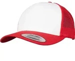 FLEXFIT Unisex 6-Panel Trucker Kappe Netz Cap 6606CF red/white/red one size