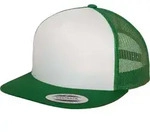 FLEXFIT Unisex 5-Panel Trucker Kappe Netz Cap 6006/6006W kelly green/white/kelly