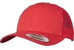 FLEXFIT Unisex Vintage Trucker Kappe Netz Cap 6606/6606T red one size
