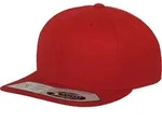 FLEXFIT Unisex 6-Panel Fitted Snapback Kappe Flache Cap 110 red one size