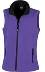 Result Core Damen 2-Lagen Softshell Gilet 'Printable' Bodywarmer R232F purple/black