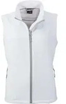 James & Nicholson Damen 2-Lagen Promo Softshell Gilet Bodywarmer JN1127 white/white S