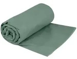 Schnelltrocknendes Handtuch Sea to Summit DryLite Towel XL dunkelgr&uuml;n