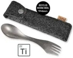 Besteck Light My Fire Spork Kit Titanium silber