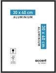 Nielsen Bilderrahmen Accent Aluminium Schwarz Matt / 30 x 40