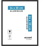 Nielsen Bilderrahmen Accent Aluminium 24 x 30 / Schwarz Matt