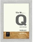 Nielsen Bilderrahmen Quadrum Holz Silber / 13 x 18