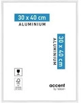 Nielsen Bilderrahmen Accent Aluminium Wei&szlig; glanz / 30 x 40