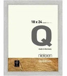 Nielsen Bilderrahmen Quadrum Holz Silber / 18 x 24