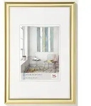 Walther Bilderrahmen Trendstyle Kunststoff Gold / 18 x 24