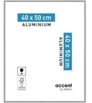 Nielsen Bilderrahmen Accent Aluminium Silber Matt / 40 x 50