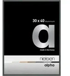 Nielsen Bilderrahmen Alpha Aluminium Normalglas / Floatglas / Platin / 30 x 40