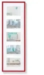 Walther Bilderrahmen New Lifestyle Kunststoff Normalglas / Floatglas / Rot / 5X...