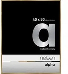 Nielsen Bilderrahmen Alpha Aluminium Normalglas / Floatglas / Brushed Amber /...