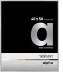 Nielsen Bilderrahmen Alpha Aluminium Normalglas / Floatglas / Silber Matt / 40 x...