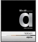 Nielsen Bilderrahmen Alpha Aluminium Normalglas / Floatglas / Grau / 50 x 60