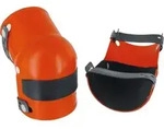 Knieschoner mit Gelenk, Gummieinsatz schwarz, 1 Paar, Stufe 2