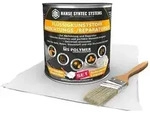 Abdichtung - HSS Fl&uuml;ssigkunststoff-Set - grau - 1kg m. Vlies 2m x 52,5cm