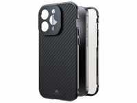 Black Rock Cover "360° Glass" für Apple iPhone 15 Pro, Real Carbon