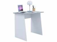 Vcm Holz Schreibtisch Computertisch Masola Mini (Farbe: Weiß / Beton-Optik)