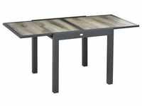Gartentisch Mit Ausziehbarer Tischplatte Natur, Schwarz (Farbe: Mehrfarbig)