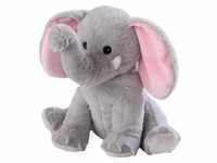 Wärmestofftier Elefant Mit Hirse/Lavendel In Grau
