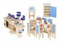 Puppenhaus-Möbel Küche Ii 30-Teilig In Bunt
