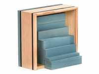 Holzbauplättchen Quadrate 40-Teilig In Hellblau