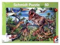 Schmidt Puzzle 60 - Bei Den Dinosauriern (Kinderpuzzle)