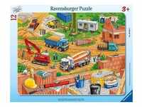 Ravensburger Kinderpuzzle - 06058 Arbeit Auf Der Baustelle - Rahmenpuzzle Für Kinder